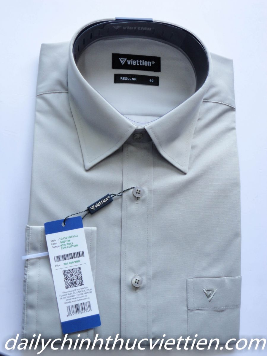 Áo sơ mi dài tay (xám)