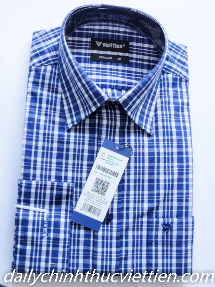 Áo sơ mi dài tay (Xọc xanh)