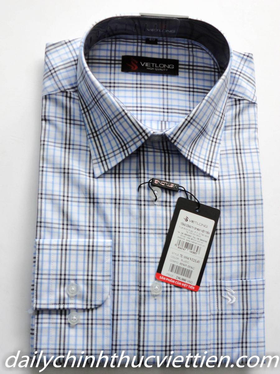 Áo sơ mi dài tay Viết Long sọc