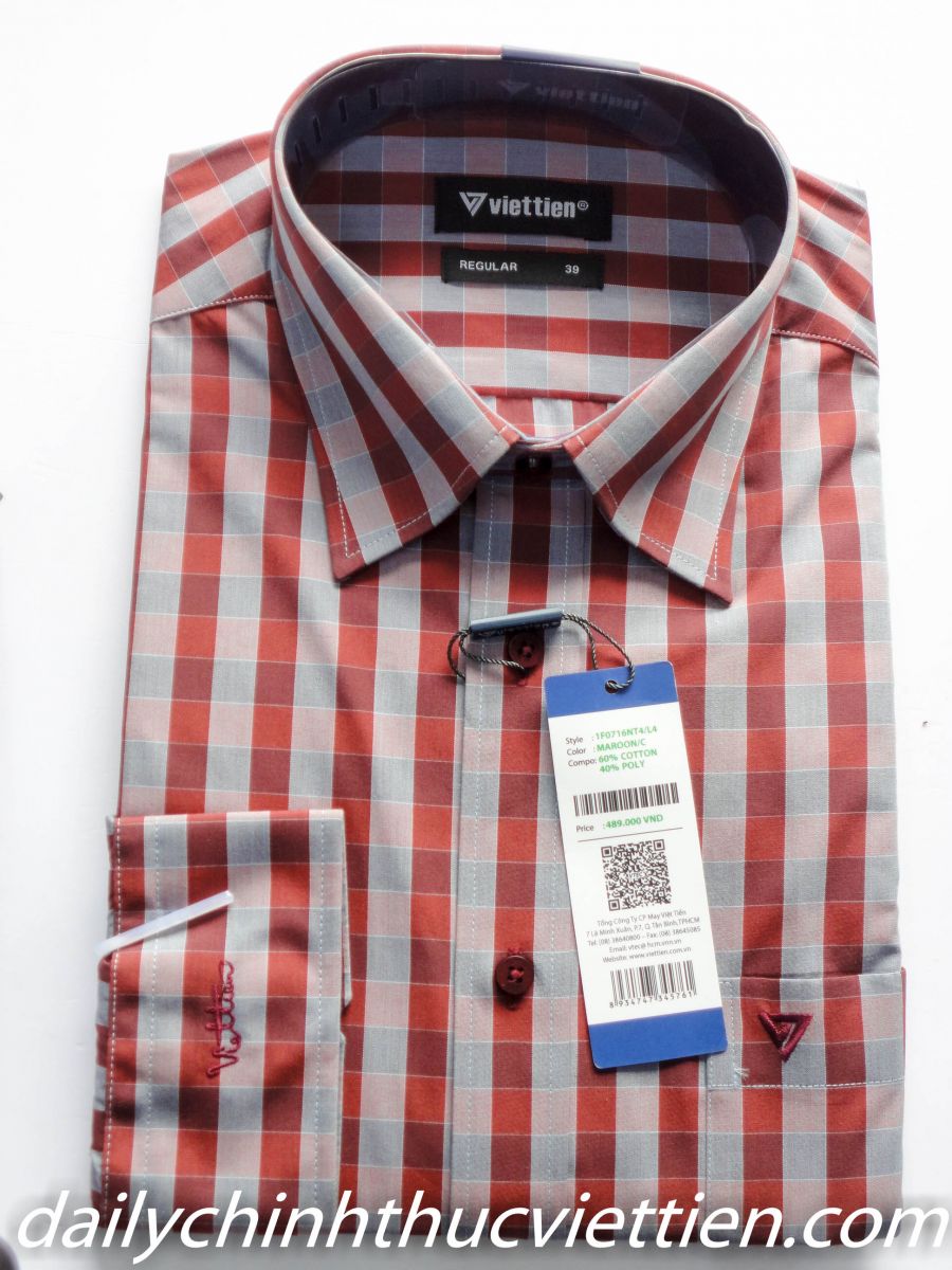 Áo sơ mi dài tay caro