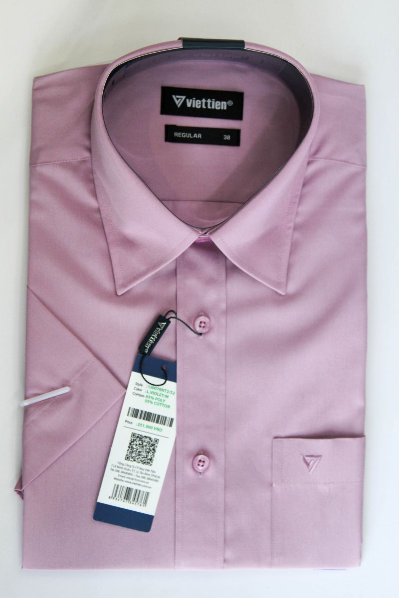 Áo sơ mi ngắn tay ( tím )